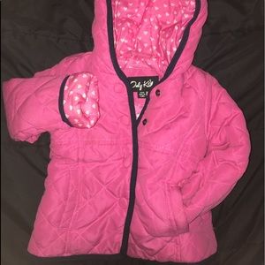 Pink baby winter coat